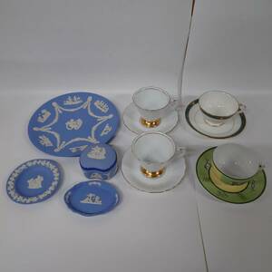 1円~【まとめ売り】ブランド食器 8点 ウェッジウッド WEDGWOOD 大倉陶園 OKURA ノリタケ Noritake エルメス HERMES カップ&ソーサー 等 YT