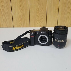 1円~【動作未確認】Nikon ニコン D80 ボディ AF-S NIKKOR 18-200mm 1:3.5-5.6 G ED DX VR レンズ 一眼レフ デジタル カメラ G121208