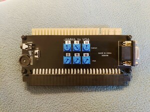 JAMMA VGA変換 スプリッター 分岐 分配 白飛び対策 RGB調節 明るさ調整 アーケードゲーム基板の録画や配信 イヤホン端子とボリューム