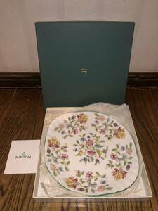 MINTON ミントン 食器 皿 プレート 直径28.5cm 花柄 HADDON HALL ハドンホール BORN CHINA ボーンチャイナ 美品 箱付き tn3030