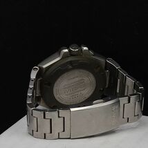 1円 稼働 カシオ QZ MRG-120 ジーショック MR-G ラウンド 黒系文字盤 メンズ腕時計 0176000YSD_画像4