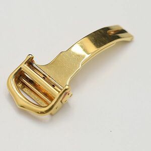 1円 良品 カルティエ 純正尾錠 Dバックル ゴールドカラー 15ｍｍ用 メンズ腕時計用 OGH 2000000