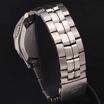 1円 稼働 良品 カシオ 電波ソーラー OCW-S1400 オシアナス チタン デイデイト 黒文字盤 メンズ腕時計 8631200YSD_画像3