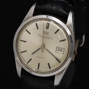 1円 IWC AT/自動巻 シャフハウゼン デイト シルバー文字盤 メンズ腕時計 MTM 0037400