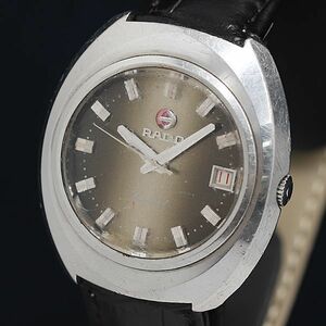 1円 AT ラドー ガーランド デイト NMR 茶色文字盤 メンズ腕時計 OKZ 3505000
