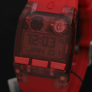 1円 新品 箱付 定価約￥14,000 ニクソン QZ A408 191 コンプ デジタル文字盤 メンズ腕時計 KRK 2000000