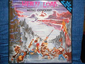 12”◆HEAVY LOAD「METAL CONQUEST」THUNDERLOAD(SWEDEN) TMP 811/2nd VERSION(BLACK BAR on THE BACK COVER)