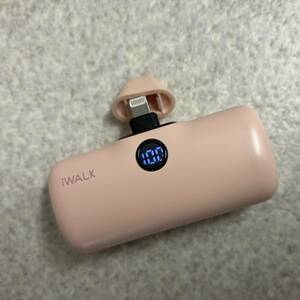 Sa79/WALK iPhone用 4800mAh モバイルバッテリー 超小型ピンク