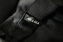 E196 極美品 AULA AILA アウラアイラ メッシュキャミソールドレス ワンピース ロングスカート ジャンパースカート 黒 ブラック SIZE0_画像7