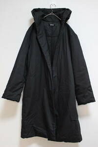 E188 美品 DKNY ダナキャラン ニューヨーク 中綿 2WAY カバー付き コート ブルゾン ジャンパー 黒 ブラック P/S レディース