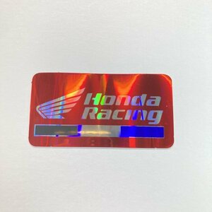 ホンダ HONDA Racing ミニ ロゴ ステッカー ラメ入り 赤 ホログラム バイク 車　S181