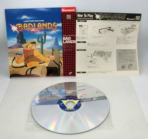 レア MSX - KONAMI バッドランズ BADLANDS 帯付き レーザーディスクゲーム LD 検索：レトロゲーム 昭和レトロ ビンテージ