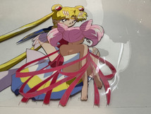 アニメ　美少女戦士セーラームーン SuperS 劇場版　セル画　背景付き　セーラームーン　ちびムーン　_画像4