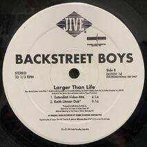 【12】レア！1999年 USオリジナル PROMO ONLY12 Backstreet Boys / Larger Than Life 12x2_画像2