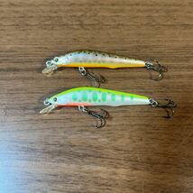 Bassday SUGAR MINNOW SG 60F 2個セット　中古美品　バスデイ シュガーミノー フローティング 渓流 岩魚 山女魚 トラウト_画像1