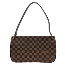 LOUIS VUITTON ルイ ヴィトン N51129 オーバーニュ ダミエ エベヌ ワンショルダーバッグ ハンドバッグ 肩掛け ブラウン レディース_画像3