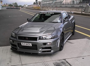 BNR34 R34 Skyline GT-R NSM-STYLE передний бампер (FRP)