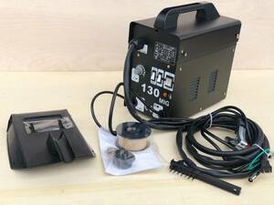  non gas semi-automatic arc welding machine /120A/MIG130/ non gas single phase 100V black newest version torch switch ... discharge safety standard goods 