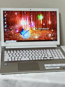 TOSHIBA dnabook PT55BGP-BJA2 インテルCorei3-6100U 2.30GHz メモリー4GB HDD320G Win10リカバリー