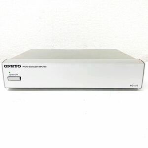 【A-1】 ONKYO PE-155 PHONO EQUALIZER AMPLIFIER フォノイコライザー オンキョー 中古 音出し確認済み 動作OK 1026-10