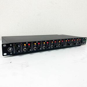 【A-4】 MACKIE HM-800 8-CHANNEL HEADPHONE AMPLIFIER ヘッドフォンアンプ ヘッドホンアンプ 音出し確認済み 動作OK ノブ1個欠損 1034-20