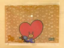 BTS ラインフレンズ BT21 (BTS× LINE FRIENDS) RJ アールジェイ〜 JIN ジン とTATA タタ 〜 V ヴィ の A4サイズ書類入れ 2種セット　　_画像4