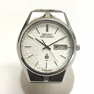 中古品 腕時計 SEIKO KINGQUARTZ セイコー キングクォーツ 0853-8035 SS QZ クォーツ シルバー文字盤 デイデイト付き 不動 腕時計 質屋出品