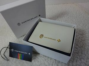【新品本物】CASTELBAJAC(カステルバジャック)三つ折財布/白 ￥12,100-