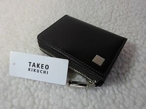 【新品/本物】TAKEO KIKUCHI（タケオキクチ）小銭入れ/黒 ￥8,800-☆
