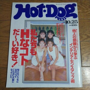 ホットドッグプレス Hot Dog PRESS 1995年 10/25 私たちも「Hなコト」だ～い好き！ 美少女 下着 インテリア カルチャー 当時物 90年代 