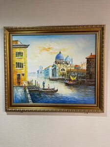 油絵　ヴェネチア　傑作　油彩画　Ｆサイズ12号　絵画 風景画 直筆 イタリア