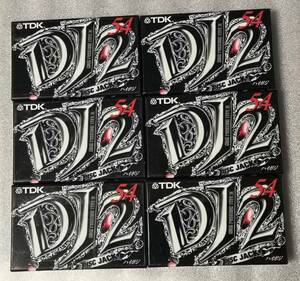 【未使用】TDK　DJ2　54分　6本セット　ハイポジ　カセットテープ