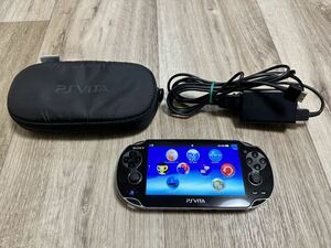 中古 PS VITA PCH-1100 Wi-Fiモデル 純正ポーチセット