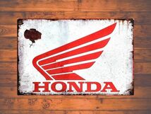 ブリキ看板 Honda ホンダ 77 ツール 工具 DIY 車 メタルプレート インテリア ガレージ アメリカン雑貨 レトロ風 新品_画像2