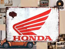 ブリキ看板 Honda ホンダ 77 ツール 工具 DIY 車 メタルプレート インテリア ガレージ アメリカン雑貨 レトロ風 新品_画像3