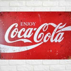 ブリキ看板 コカ・コーラ coca cola 91 メタルプレート インテリア ガレージ アメリカン雑貨 レトロ風 ビンテージ風 おしゃれ 新品