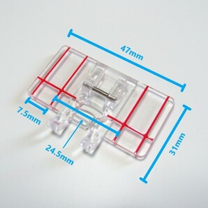 家庭用ミシン アタッチメント◆高品質 ボーダーガイド押さえ◆手芸 道具 裁縫道具 ミシン押え 刺繍 ボーダー補助の画像2
