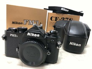 外観美品 箱付属 NIKON ニコン FM3A フィルム一眼レフ カメラ ボディ CF-27 付属●E103C625