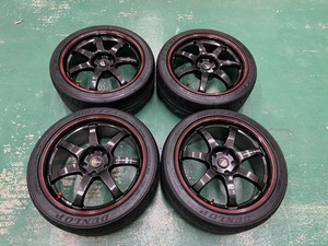 クロススピード ハイパーエディション CR7 18インチ8.5J+30 PCD114.3 5穴 ディレッツァ Z3 235/40R18 4本セット シルビア ランエボ