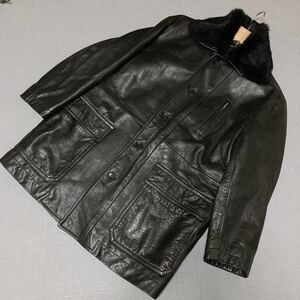 保管品相当 89aw tricot COMME des GARCONS Leather coatトリココムデギャルソン コート レザーコート ジャケット 田中オム アーカイブ 1円