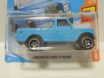 HW ショートカード LAND ROVER SERIES Ⅲ PICKUP ブルー_画像2