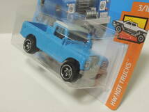 HW ショートカード LAND ROVER SERIES Ⅲ PICKUP ブルー_画像3