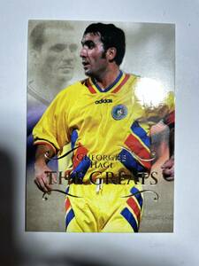 美品 futera UNIQUE2011 THE GREATS base CARD GHEORGHE HAGI NO.171 元ルーマニア代表 ゲオルゲ・ハジ ハッジ フテラ メッシ ロナウド