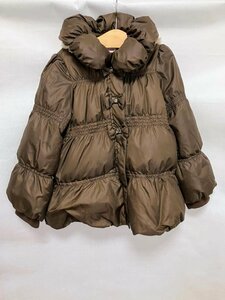 [ including carriage ][ for girl ]mezzo piano Mezzo Piano down 130cm dark brown regular price 24,800 jpy feather . stylish winter clothes outer s3406056