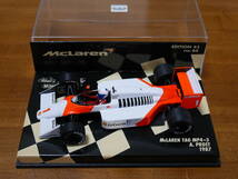 即決 1/43 ミニチャンプス マクラーレン TAG MP4-3 A.プロスト 1987_画像1