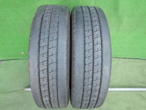 ★BS DURAVIS R207 たて溝★195/75R15 109/107N LT 残り溝:未使用に近い 2022年製 2本 MADE IN JAPAN