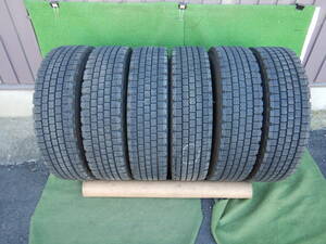 ★BS W910 スタッドレス★225/80R17.5 123/122L 残り溝:5本10.3mm以上/1本9.3mm以上 3本2022年/3本2019年製 6本 MADE IN JAPAN