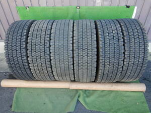 ★BS W900 スタッドレス★265/70R19.5 140/138J 残り溝:4本14.1mm以上/2本13.1mm以上 3本2022年/3本2021年製 6本 MADE IN JAPAN