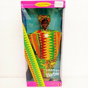 70 ★未開封★ GHANIAN Barbie ガーナ バービー ワールドコレクション MATTEL マテル 人形 ドール Collector Edition バービー人形 WK
