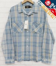 7T7357/未使用品 RRL マドラスキャンプシャツ ダブルアールエル_画像1